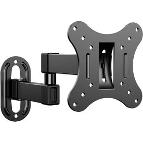 حامل تلفزيون كامل الحركة لمعظم أجهزة تلفزيون وشاشات LCD LED مقاس 14-27 بوصة، حامل تلفزيون بأذرع مفصلية واحدة مع الحد الأقصى VESA 100 × 100 مم، يحمل ما يصل إلى 11 رطل، دعم حامل التلفزيون دوار، إمالة، تعديل المستوى in Kuwait