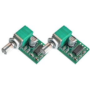 2PCS PAM8403 3W Stereo Audio Power Amplifier Board Module Super Mini DC 5V with Volume Control Potentionmeter