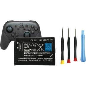 Battery CTR-003 Replacement for Nintendo Switch Pro Controller HAC-013 Fix Dead Power Issue + Tool