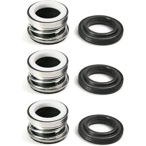 Othmro 3Pcs 104-20 Mechanical Shaft Seal Replacement Alloy Plastic Shaft Seal for Pump Shaft Water Pumps Shaft Mechanical Sealing for Swimming Pools Spa Pumps