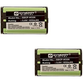 Synergy Digital Cordless Phone Battery, Compatible with Radio Shack 23-908 Cordless Phone Includes: 2 x SDCP-H326 Batteries