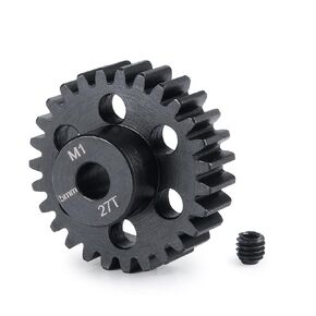 M1 Motor Pinion Gear Metal Hardened Steel Motor Gear 5mm Shaft Pinion Gears Parts 27T 28T 29T 30T for 1/10 1/8 1/7 RC Car Trucks Buggy Brushless Brush Motor (29T)