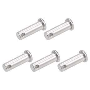 uxcell Single Hole Clevis Pins - 10mm X 30mm Flat Head 304 Stainless Steel Link Hinge Pin 5Pcs