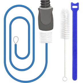 2Pack CPAP Tube Cleaning Brush Supplies for Heated Tube, Flexible CPAP Hose Cleaning Brush Kit for Standard 15mm/22mm Diameter Tubing&Hose,Include 1xBlue Tubing Brush,1xHandy Brush,5xFixed Strap