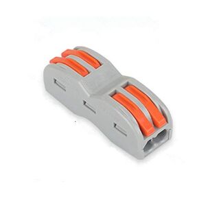 20 Pieces tie Rod nut Wire Connector 2 Port Two-Way Lever Nut Conductor Compact Connectors Quick Terminal Block 28-12 AWG PCT-222(SPL-2)