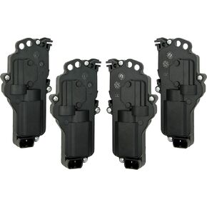 Power Door Lock Actuator Set of 4 - Right Left Side, Front Rear - Compatible with F150, F250, F350, F450, Expedition, Excursion - Replaces 6L3Z25218A43AA, 6L3Z25218A42AA, Electric Lock Motor