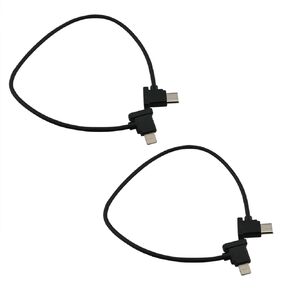 30cm Black USB C-Lighting Data Remote Controller Cable for Mavic Mini 2 / Mavic Air 2