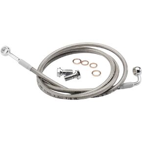 TIGERSGATE Touring Brake Line 16" Ape Hanger Extended Front Brake Cable Stainless Steel Braided for 1997-2013 Electra Glide/Street Glide/Road Glide/Road King Non-ABS Models