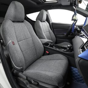 coverdream Custom Seat Covers Compatible with Select Toyota CHR 2017 2018 2019 2020 2021 2022 2023 Models (Gray,Full Set)