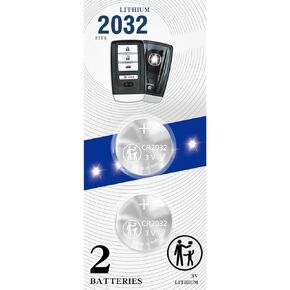 (2Pack CR2032 2032 Remote Key Fob Battery Replacement for Acura 2014-2021 ILX MDX RDX RLX TLX Smart Key Remote Keyless Fob (FCC ID: ACJ932HK1210A, A2C32523200, A2C30399700, KR5V1X)