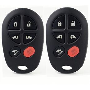 Key Fob Replacement Compatible with Toyota Sienna 2004-2017 Keyless Entry Remote Car Key GQ43VT20T（2pcs）