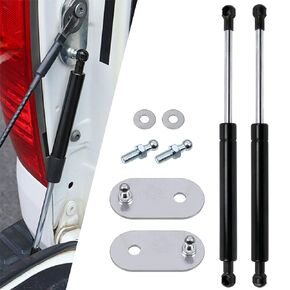 Sporacingrts Laicarvor Tailgate Assist Full Compatible with Tundra XK50 2nd Generation 2007-2021 - No-Drill Installation, with Gas Dampers and Lift Support Springs (Black, Steel Material)