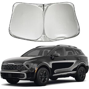 مظلة شمسية للزجاج الأمامي للسيارة متوافقة مع Kia Sportage 2023-2024 Sorento 2011-2020 2021 2022 2023 2024 EX Hybrid SX Prestige LX X Line Accessories، درع شمسي لنافذة السيارة الأمامية