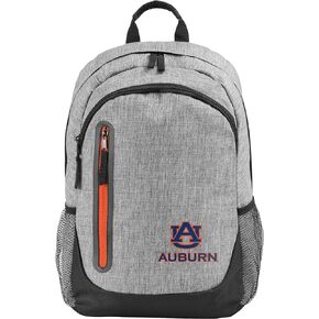 FOCO Auburn Tigers NCAA Heather Grey Bold Color Backpack