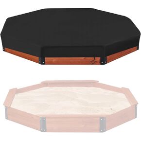 غطاء صندوق الرمل، غطاء مستدير لصندوق الرمل المثمن، أغطية صندوق رمل كبيرة مقاومة للماء للأطفال من سن 4 إلى 8 سنوات، غطاء صندوق رمل للأطفال في الهواء الطلق مقاوم للرياح والغبار - (الطول: 84 بوصة × العرض: 84 بوصة × الارتفاع: 9 بوصة) in Kuwait