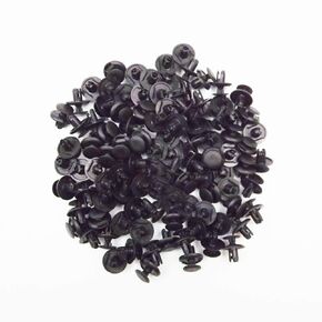 100Pcs 8mm Hole Plastic Rivets Fastener Bumper Push Type Clips for Honda Accord