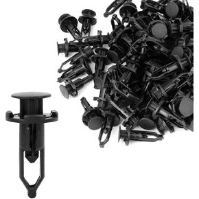 uxcell 100 Pcs Push-Type Automotive Clips Rivet Retainer Bumper Fasteners Clips Ref 52161-02020 for Toyota
