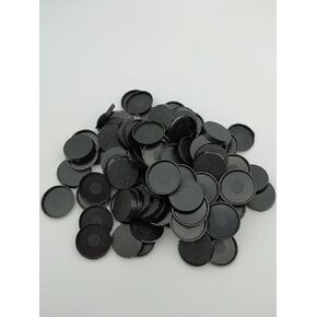 Lot of 100 28.5mm Round Bases Used for Warhammer 40k + AoS Games Workshop Bitz