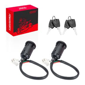 4 Wire Pin Ignition Key Switch, Ignition Switch with Keys Replacement for Taotao Coolster Chinese Made 50cc 70cc 90cc 110cc 125cc Quad 4 Wheeler ATV