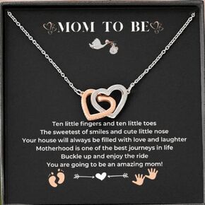 LOTUS-A Mom to Be Gift - Sterling Silver Necklace Pregnancy Gifts for First Time Moms New Mom Gifts for Women Pregnant Mom Gifts First Time Mom Expecting Mom Baby Shower Gifts Ideas