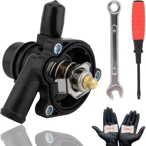 منظم حرارة سائل تبريد المحرك مع مستشعر، يستبدل 131-180 55565336 55593034 55579010 902-808 730-221 يناسب 2011-2021 بويك تشيفي 1.4 لتر 2011-2021 إنكور، كروز، كروز ليمتد، سونيك، تراكس in Kuwait