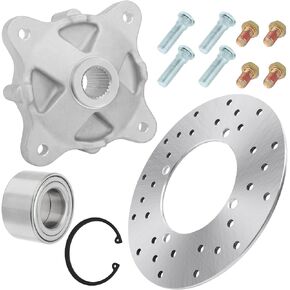 Rear Wheel Hub Bearing Brake Rotor Studs Kit for Polaris RZR 800 Sportsman 400 450 500 570 600 700 800 ACE 2007-Up Ranger 400 500 570 700 800 Diesel EV 2006-Up