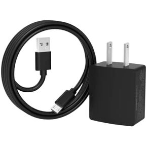 5V 2A Micro USB AC Charger Adapter Fit for Anker PowerCore 10000 20100 13000 26800 5000,PowerCore+ Mini 3350 10000 Redux Fusion 5000 Astro E1 5200mAh 15000 Redux II with 5Ft Power Supply Cord (Black)