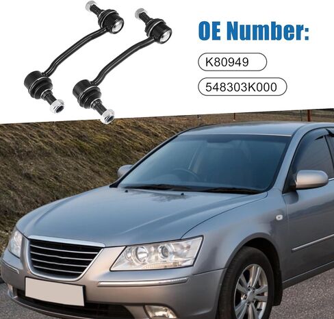 Front Sway Bar Links K80949 548303K000 Stabilizer Link Suspension Kit for Hyundai Sonata 2006-2010 Black(Set of 2) in Saudi Arabia