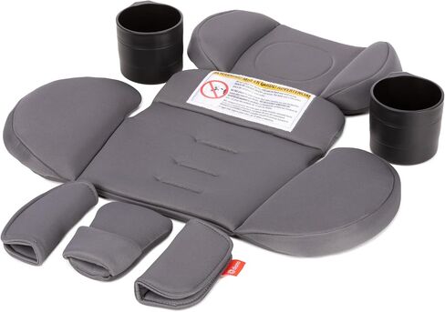 Diono Radian 3R Comfort Travel Kit, Infant Car Seat Accessory, Compatible with Radian 3R, 7-Piece Kit (2 Harness Pads, 1 Buckle Pad, Head Cushion, Seat Cushion, 2 Cupholders), Gray Storm in Saudi Arabia