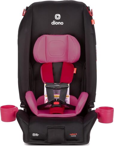Diono Radian 3R Comfort Travel Kit, Infant Car Seat Accessory, Compatible with Radian 3R, 7-Piece Kit (2 Harness Pads, 1 Buckle Pad, Head Cushion, Seat Cushion, 2 Cupholders), Gray Storm in Saudi Arabia