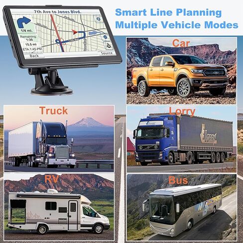 نظام تحديد المواقع العالمي للسيارة، أحدث خريطة لعام 2024 بشاشة لمس 7 بوصات ونظام تحديد المواقع العالمي للسيارة سعة 256-16 جيجابايت، وتوجيه اتجاه الانعطاف الصوتي، ودعم السرعة وتحذير الضوء الأحمر، وخريطة أمريكا الشمالية المثبتة مسبقًا تحديث مجاني... in Kuwait