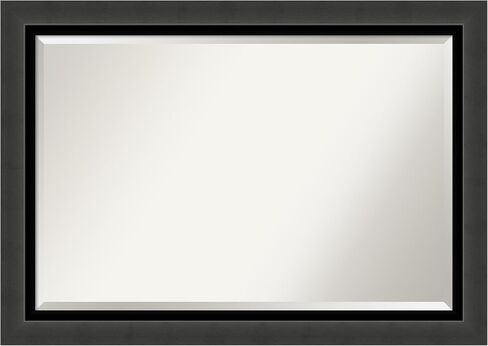 Amanti Art Bathroom Mirror, Colonial Black Wall Mirror for use as Bathroom Vanity Mirror Over Sink (30 x 42 in.) Beveled Mirror, Black Mirror, Traditional Mirror from WI, USA in Saudi Arabia