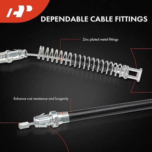 A-Premium Rear Passenger Side Parking Brake Cable Assembly Compatible with Chevrolet & GMC Models: Silverado 2500 HD 2001-2005, Silverado 3500 2001-2005, Sierra 2500 HD 2001-2005, Sierra 3500 in Saudi Arabia