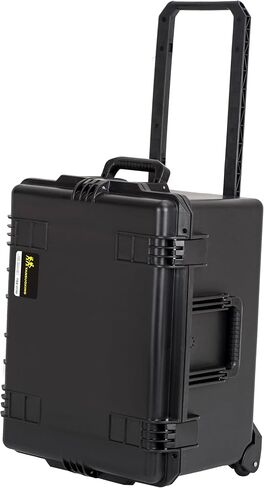 Impact Rolling Hard Case With Customizable Foam, Waterproof & Dustproof 24.6 x 19.7 x 14.4 Inches Protective Camera Case With Handle, Tool Box (Black) in Saudi Arabia