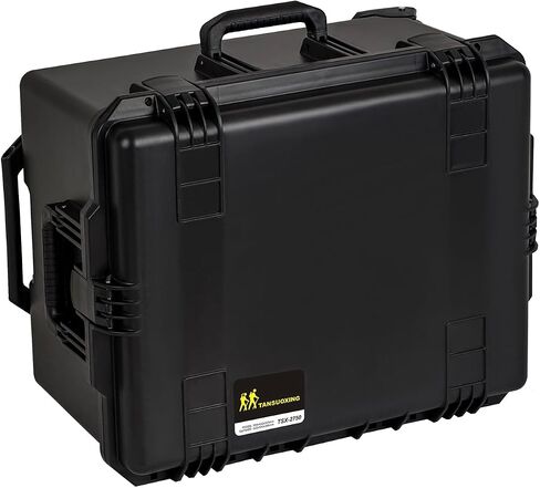 Impact Rolling Hard Case With Customizable Foam, Waterproof & Dustproof 24.6 x 19.7 x 14.4 Inches Protective Camera Case With Handle, Tool Box (Black) in Saudi Arabia