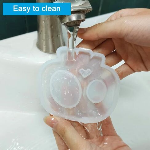 3 قطع قوالب جمجمة ثلاثية الأبعاد، قالب سيليكون جمجمة AIFUDA قالب جمجمة وجه ندبة من الراتنج مع 1 قالب كوستر جمجمة لحرف صب الإيبوكسي المصنوعة من الراتنج in Kuwait