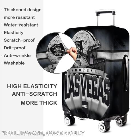 Kansas City Luggage Cover, Football Team Suitcase Cover for Luggage Protector Cover for Travel Business Vacation Fits 18-20 Inch Luggage in Saudi Arabia