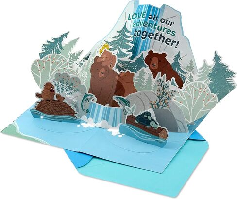 Hallmark Pop Up Fathers Day Card for Dad, Grandpa, Husband (Papa Bear) in Saudi Arabia