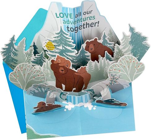 Hallmark Pop Up Fathers Day Card for Dad, Grandpa, Husband (Papa Bear) in Saudi Arabia