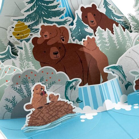 Hallmark Pop Up Fathers Day Card for Dad, Grandpa, Husband (Papa Bear) in Saudi Arabia