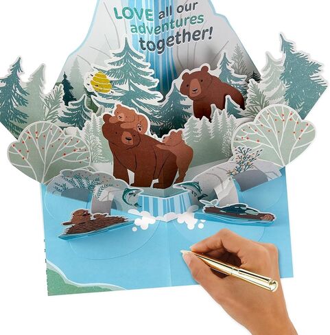 Hallmark Pop Up Fathers Day Card for Dad, Grandpa, Husband (Papa Bear) in Saudi Arabia