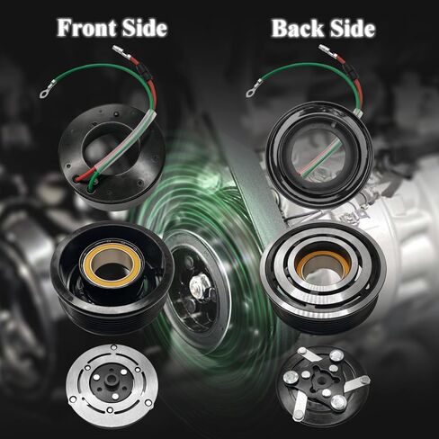 A/C Compressor Clutch Assembly Kit Plate Pulley Bearing Coil 1621 Replacement for 2002-2006 Acura RSX 4 CYL 2.0L, AC Air Conditioning Compressor Clutch Coil Auto Repair Kit in Saudi Arabia