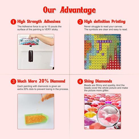 NAIMOER Lotus Diamond Art Kits for Adults, DIY Full Drill 5D Diamond Art Flowers Diamond Art Landscape Perfect for Relaxation and Home Wall Decor 30x40cm in Saudi Arabia