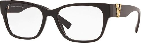 Versace - VE3283 Black/Clear Square Women Eyeglasses - 54mm in Saudi Arabia