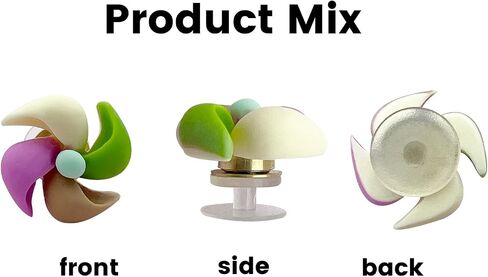 Cute Rotatable Flower Shoe Charms for Girls Funny Shoes Decor Accessories for Kids Boy Adult DIY Clog Sandals in Saudi Arabia