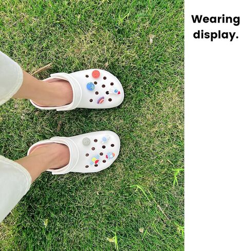 Cute Rotatable Flower Shoe Charms for Girls Funny Shoes Decor Accessories for Kids Boy Adult DIY Clog Sandals in Saudi Arabia