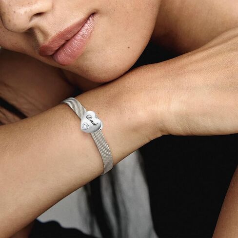Love Heart Clip Stopper Charm for Pandora Reflexion Bracelet Women Gift in Saudi Arabia