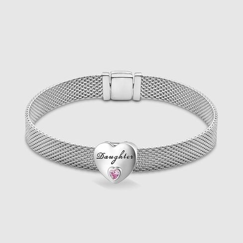Love Heart Clip Stopper Charm for Pandora Reflexion Bracelet Women Gift in Saudi Arabia