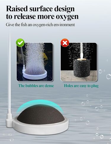 UPETTOOLS Nano Air Stone for Aquarium, Quiet Fine Bubble Diffuser in Kuwait