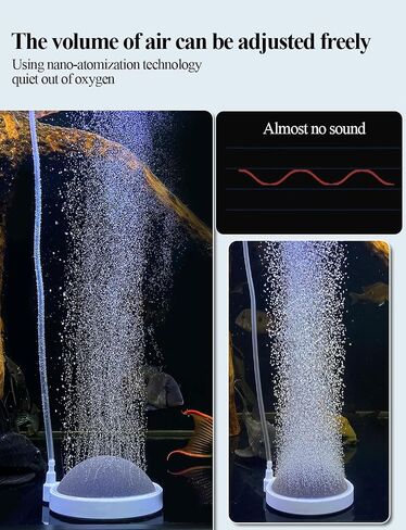 UPETTOOLS Nano Air Stone for Aquarium, Quiet Fine Bubble Diffuser in Kuwait